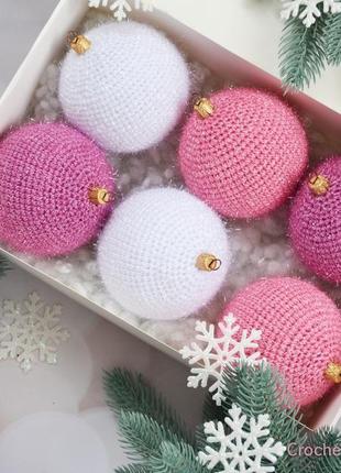 Елочные шары, шарики на елку, игрушки на елку, рождественский декор2 фото