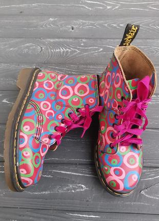 Шикарные разноцветные кожаные ботинки, оригинал!!!2 фото