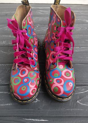 Шикарные разноцветные кожаные ботинки, оригинал!!!3 фото