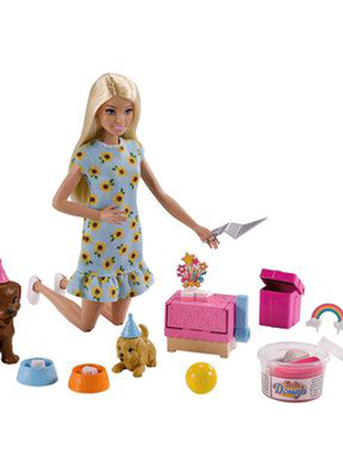 Barbie ігровий набір  вечірка цуценят барбі gxv752 фото