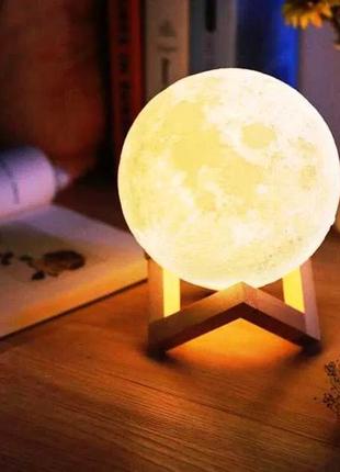 Ночник moon lamp от usb кабеля, нічник-місяць1 фото