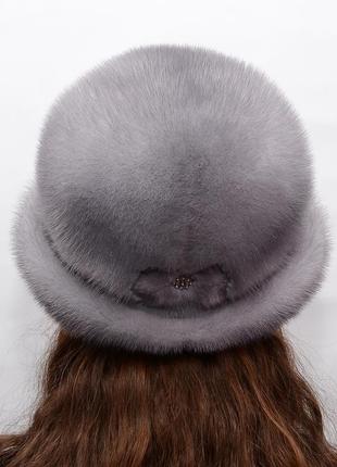 Женская зимняя норковая шляпа3 фото