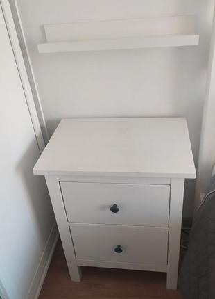 Тумбочка hemnes от ikea чбелая2 фото