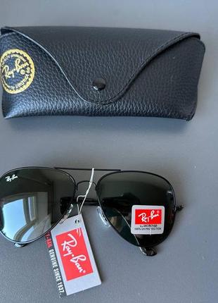 Солнцезащитные очки очки очки ray ban aviator 3026 -62 капли капли линзы стекло2 фото