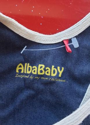 Alba baby комбинезон под тонкий джинс  хлопок девочке мальчику 2-3-4г 92-98-104см4 фото