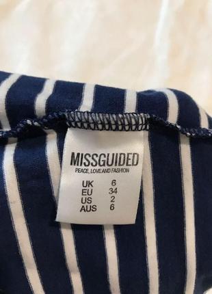 Полосатый укорочённый топ(майка) missguided в отличном состоянии3 фото