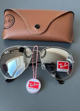 Женские солнцезащитные очки очки очки ray ban aviator 3028 капли линзы градиент стекло1 фото