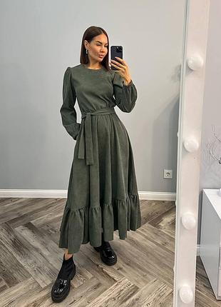 Сукня вельвет. розмір: s-m,l-xl 42-44, 46-48. кольори:чорний,бежевий,графіт,джинс ,хакі