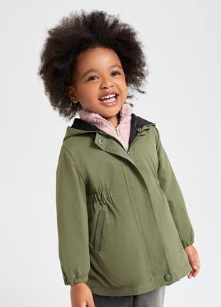 Вітровка / куртка, парка shein на дівчинку у кольорі хакі ,зелений весна / осінь