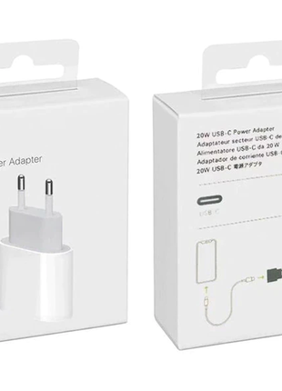 Мережевий зарядний пристрій apple 20w usb-c (mhje3zm/a)