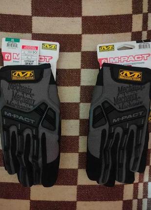 Тактичні рукавиці mechanix wear m-pact (механікс). розмір xl