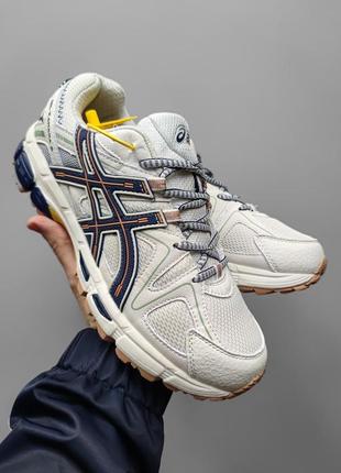 Asics gel kahana 8  yellow/blue4 фото