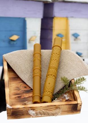 Стрітенська свічка свічка з бджолиного воску свічка на стрітення