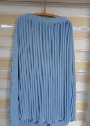 Очень красивая юбка плиссе голубого цвета kaleidoscope4 фото