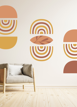 Вінілова інтер'єрна наклейка кольорова декор на стіну, шпалери та інші поверхні "boho style. бохо