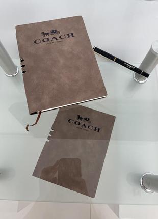 Блокнот та ручка від coach1 фото