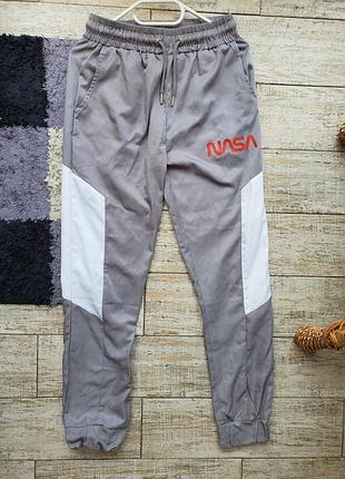 Спортивні штани nasa x primark на манжетах джоггеры (s-m)