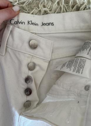 Джинсы calvin klein белые5 фото