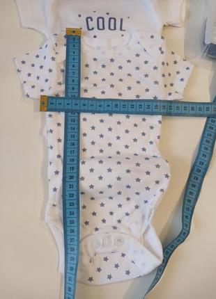 Набор бодиков для малышей 0/1 месяцев, 56 см., бренда primark10 фото