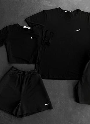 Парные костюмы шорты + футболка nike4 фото