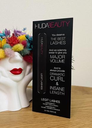 Оригинал пробник тушь для ресниц huda beauty major volume dramatic curl