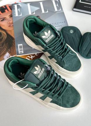 Adidas campus x bad bunny green3 фото