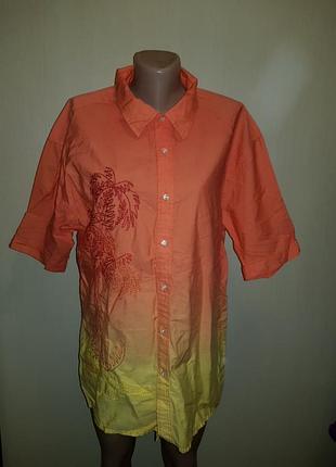 Рубашка мужская яркая
