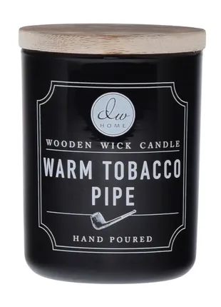 Ароматична свічка з деревʼяним гнотом dw home warm tobacco pie