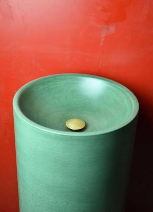 Раковина з бетону "priscilla" дизайнерська лофт ванна умивальник1 фото