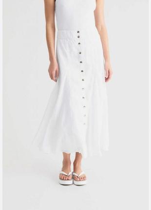 Літня біла спідниця максі h&m тренд 2024