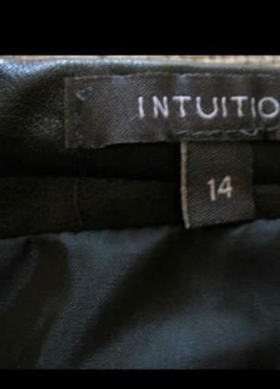 Теплая юбка с кожаными вставками intuition3 фото