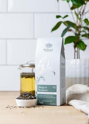 Whittard green tea with mango &amp; bergamot зеленый чай с манго и бергамотом 100 г