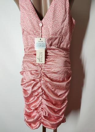 Платье с корсетом имитация и драпировкой4 фото