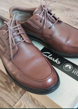 Туфлі шкіряні clarks 43 р. 27,7 см