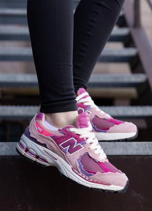 New balance 2002r pink violet кроссовки