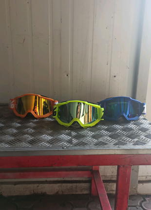Мото,лижні,квадро,вело очки 100%(yellow 2 part,blue,orange)