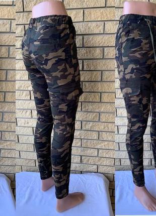 Джоггеры, джинсы женские стрейчевые камуфляжные, пояс на резинке, fashion дж 552-11 фото