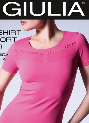 Рожева спортивна жіноча футболка t-shirt sport air1 фото