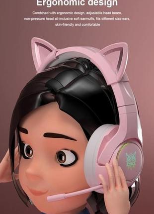 Геймерські навушники onikuma gaming audio k9 pink