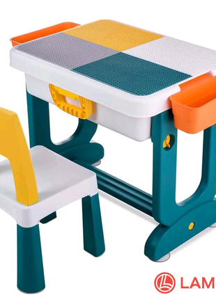 Багатофункціональний дитячий столик і стільчик трансформер 6 в 110 фото