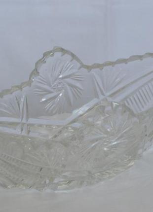 Салатниця для салатів кришталь 60 років, часів н.хрущова