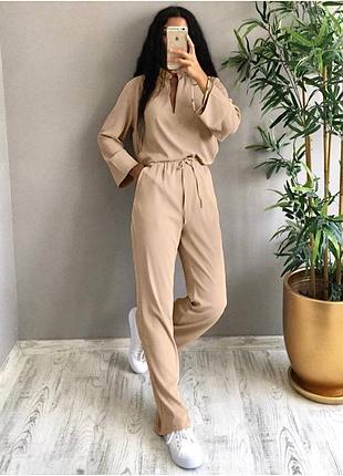 550 грн🩶легкий женский костюм брючный