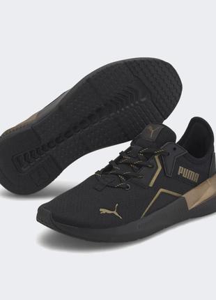 Кросівки puma platinum metallic wns black and gold.2 фото