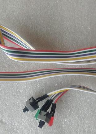 Кнопка живлення power + reset switch + світлодіоди