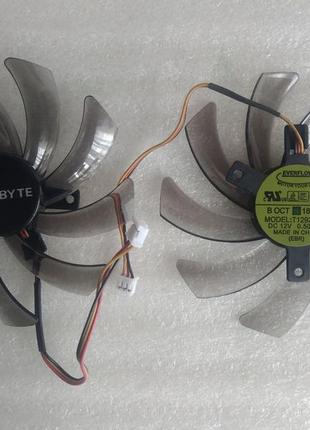 Вентилятор відеокарти gigabyte everflow t129215su 95 мм 3pin