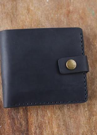 Шкіряний гаманець gazda чорний1 фото