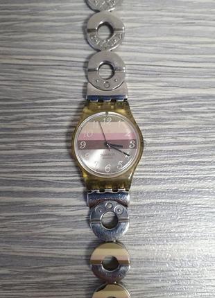[продам] жіночі швейцарські годинники swatch metallic dune lk258g2 фото