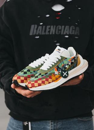 Чоловічі кросівки nike sacai vaporwaffle x jean paul gaultier6 фото