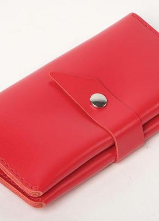 Шкіряний гаманець «promin» червоний глянець