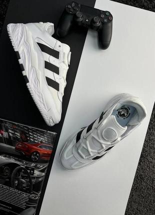 Мужские кроссовки adidas originals niteball prm white black5 фото